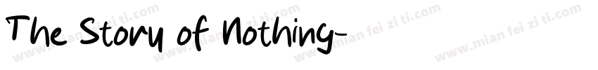The Story of Nothing字体转换